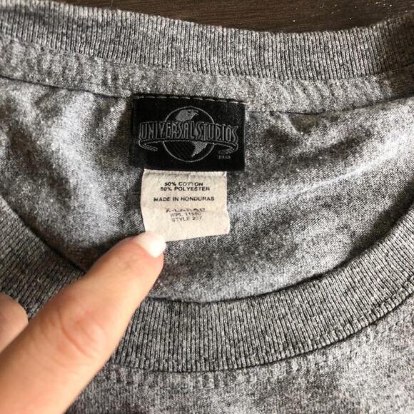 Men’s Grey Universal Studios Graphic Logo Tee - Picture 4 of 5